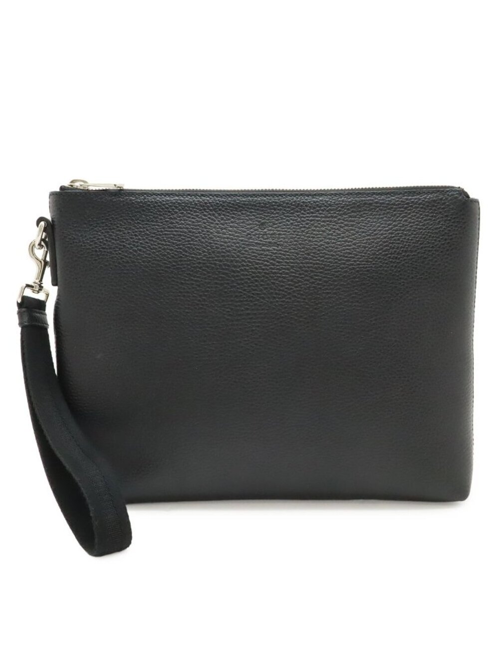 Gucci Cosmopolis Clutch Leather Black Silver
